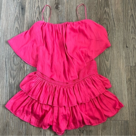 NWT Pants Store Tube Top Ruffle Dress With Shorts Large - Picture 2 of 9